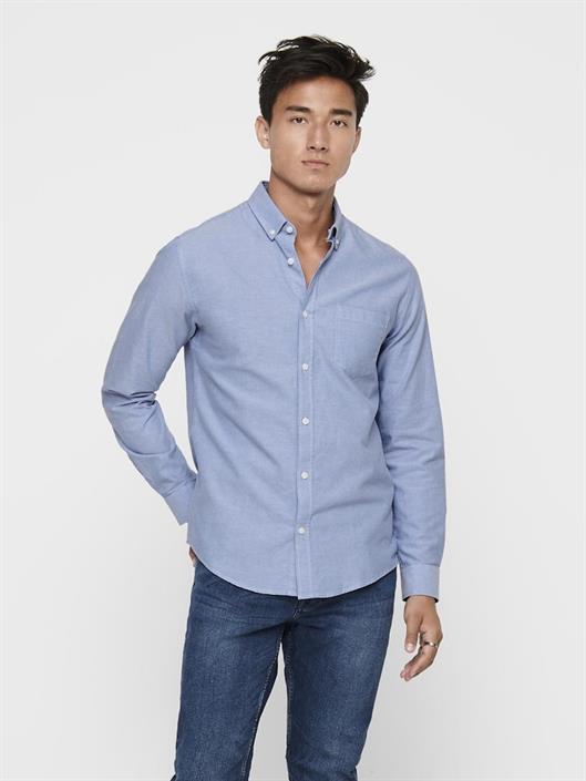 onsalvaro-slim-ls-oxford-shirt-noos-cashmere-blue