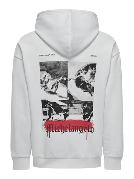ONSAPOH LIFE RLX SWEAT HOODIE white