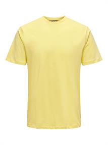 ONSARNE LIFE REG SS MU TEE pale banana