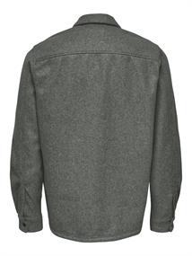 ONSASH OVR WOOLEN LOOK PKT LS SHIRT NOOS castor gray