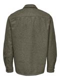 ONSASH OVR WOOLEN LOOK PKT LS SHIRT NOOS dusty olive