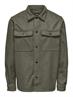 ONSASH OVR WOOLEN LOOK PKT LS SHIRT NOOS dusty olive