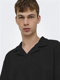 ONSAUSTIN RLX SS SEERSUCK RSRT POLO TEE black