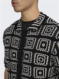 ONSBART RLX 5 SS SHIRT KNIT NOOS black