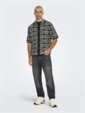 ONSBART RLX 5 SS SHIRT KNIT NOOS black