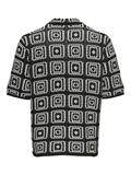 ONSBART RLX 5 SS SHIRT KNIT NOOS black