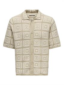 ONSBART RLX 5 SS SHIRT KNIT NOOS silver lining