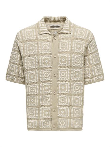 ONSBART RLX 5 SS SHIRT KNIT NOOS silver lining