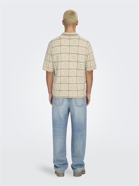 ONSBART RLX 5 SS SHIRT KNIT NOOS silver lining