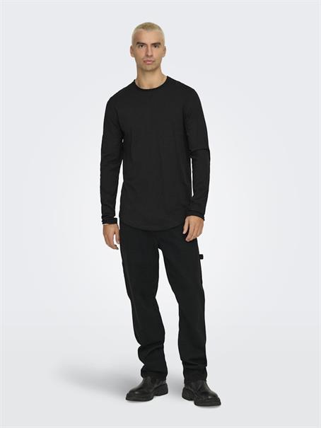 ONSBENNE LONGY LS TEE VD black