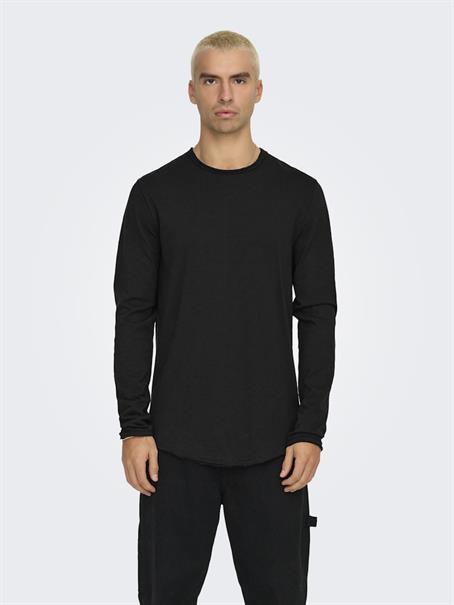 ONSBENNE LONGY LS TEE VD black