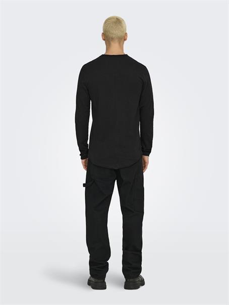 ONSBENNE LONGY LS TEE VD black