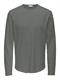 ONSBENNE LONGY LS TEE VD castor gray