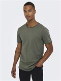 ONSBENNE LONGY SS TEE NF 7822 NOOS castor gray