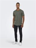 ONSBENNE LONGY SS TEE NF 7822 NOOS castor gray