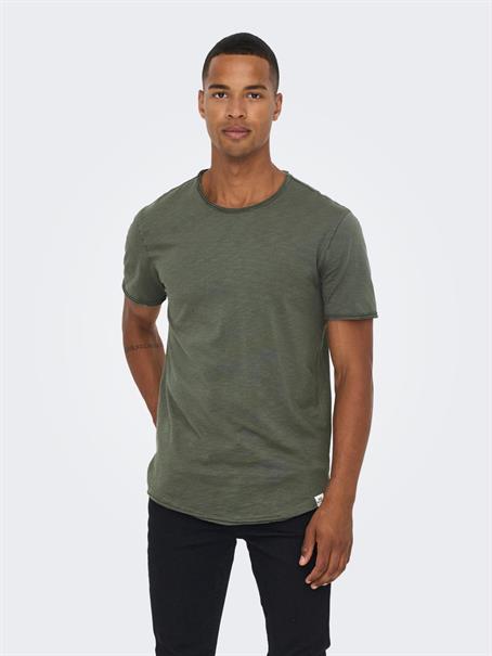 ONSBENNE LONGY SS TEE NF 7822 NOOS castor gray