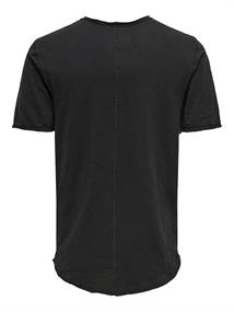 ONSBENNE LONGY V-NECK SS TEE NOOS black