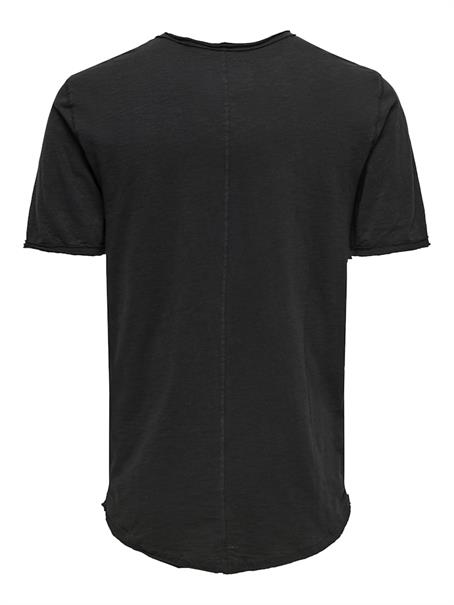 ONSBENNE LONGY V-NECK SS TEE NOOS black