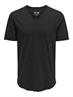 ONSBENNE LONGY V-NECK SS TEE NOOS black