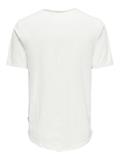 ONSBENNE LONGY V-NECK SS TEE NOOS bright white