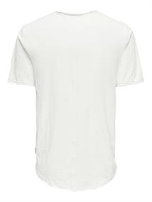 ONSBENNE LONGY V-NECK SS TEE NOOS bright white