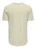 ONSBENNE LONGY V-NECK SS TEE NOOS silver lining