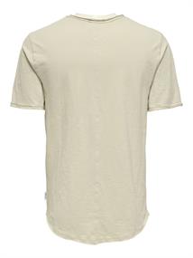 ONSBENNE LONGY V-NECK SS TEE NOOS silver lining