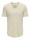 ONSBENNE LONGY V-NECK SS TEE NOOS silver lining