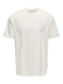 ONSBISTRO RLX SS TEE cloud dancer