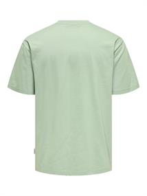 ONSBISTRO RLX SS TEE iceberg green
