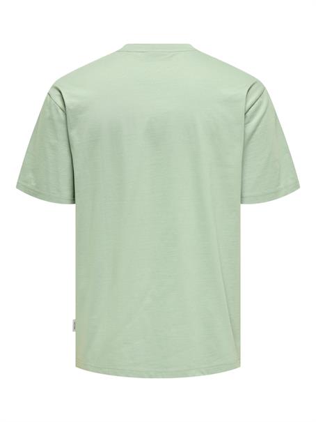 ONSBISTRO RLX SS TEE iceberg green