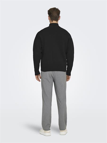 ONSBLAKE DS HIGH NECK CARDIGAN KNIT black