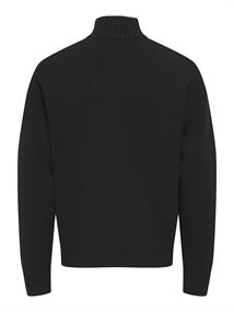 ONSBLAKE DS HIGH NECK CARDIGAN KNIT NOOS black