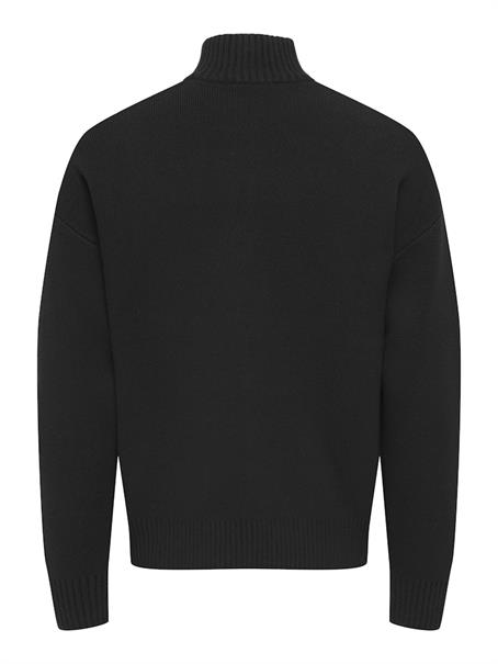 ONSBLAKE DS HIGH NECK CARDIGAN KNIT NOOS black