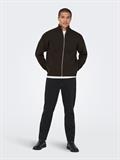 ONSBLAKE DS HIGH NECK CARDIGAN KNIT NOOS coffee bean