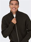 ONSBLAKE DS HIGH NECK CARDIGAN KNIT NOOS coffee bean