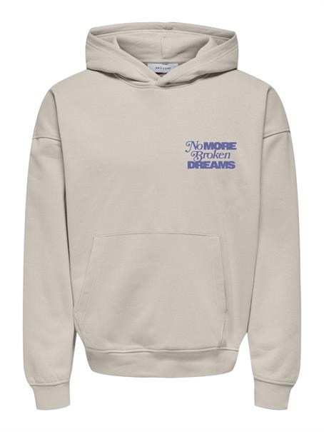 ONSBUCK VTG WASHED HOODIE SWEAT moonbeam