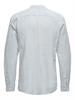 ONSCAIDEN LIFE LS LINEN BLEND MAO NOOS cashmere blue