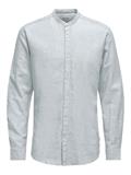 ONSCAIDEN LIFE LS LINEN BLEND MAO NOOS cashmere blue