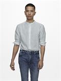 ONSCAIDEN LIFE LS LINEN BLEND MAO NOOS cashmere blue