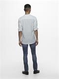 ONSCAIDEN LIFE LS LINEN BLEND MAO NOOS cashmere blue