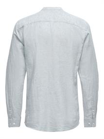 ONSCAIDEN LIFE LS LINEN BLEND MAO NOOS cashmere blue