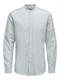 ONSCAIDEN LIFE LS LINEN BLEND MAO NOOS cashmere blue