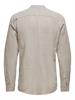 ONSCAIDEN LIFE LS LINEN BLEND MAO NOOS chinchilla