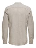 ONSCAIDEN LIFE LS LINEN BLEND MAO NOOS chinchilla