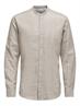 ONSCAIDEN LIFE LS LINEN BLEND MAO NOOS chinchilla
