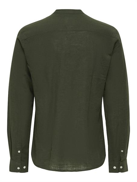 ONSCAIDEN LIFE LS LINEN BLEND MAO NOOS kambaba