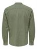 ONSCAIDEN LIFE LS LINEN BLEND MAO NOOS swamp