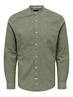 ONSCAIDEN LIFE LS LINEN BLEND MAO NOOS swamp