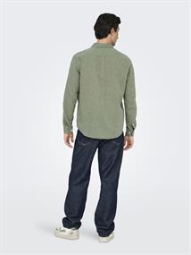 ONSCAIDEN LIFE RGLS 1PKT LINENBLEND NOOS swamp